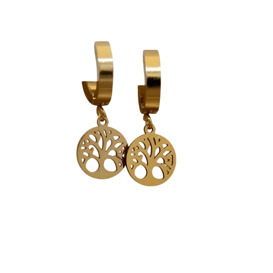 ARA HYPOALLERGENIC Naušnice Tree of life, medicinski čelik