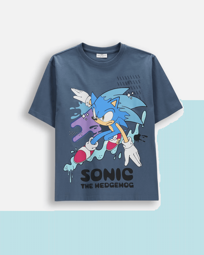 Coccodrillo Majica za dječake Sonic, Plava
