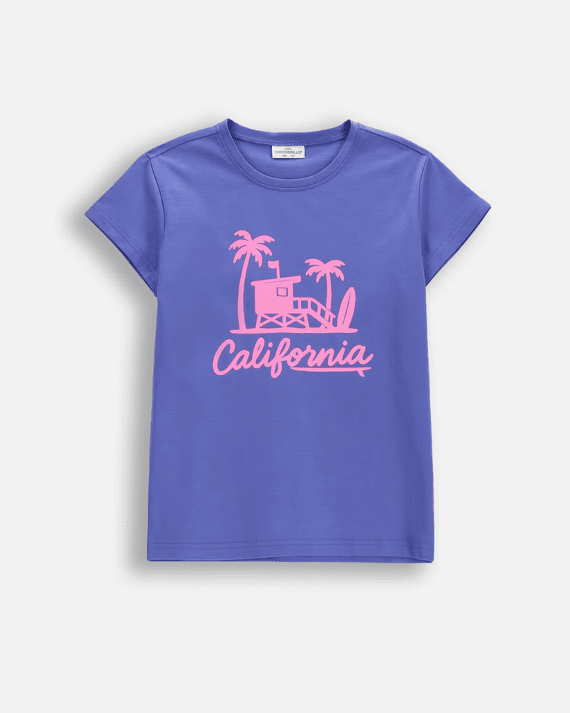 Coccodrillo Majica za djevojčice California, Ljubičasta