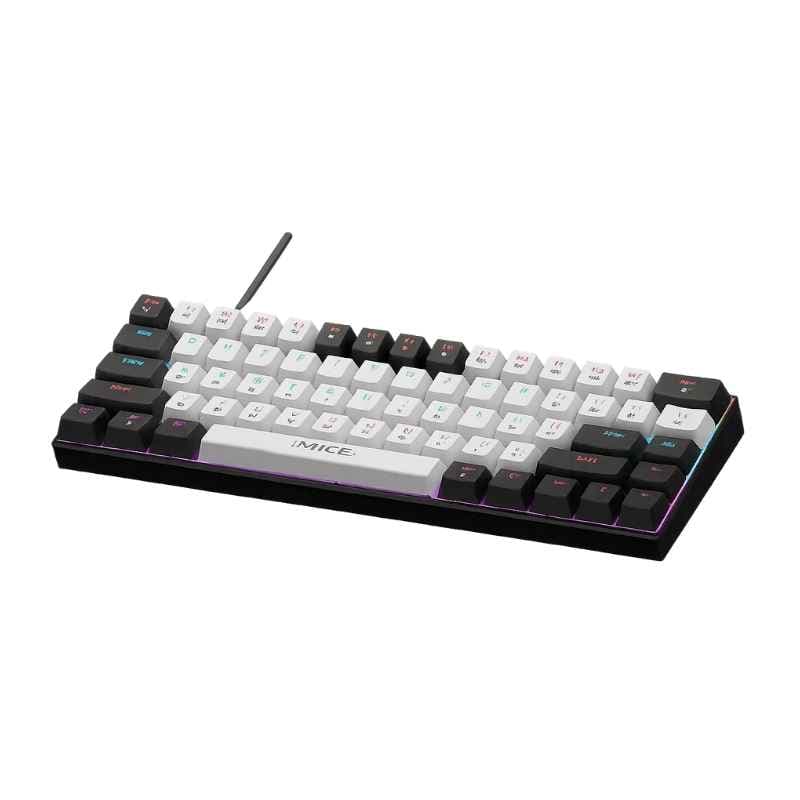 Imice Mehanička tastatura GK-900, Plavi switchevi, Crno-Bijela