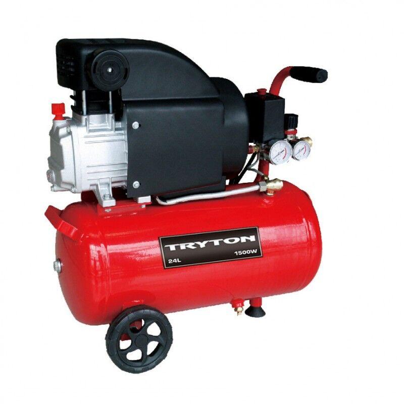 Tryton Kompresor TKO24, 24L, 1500W/2HP, 8 Bar, 206L/min, Crveni
