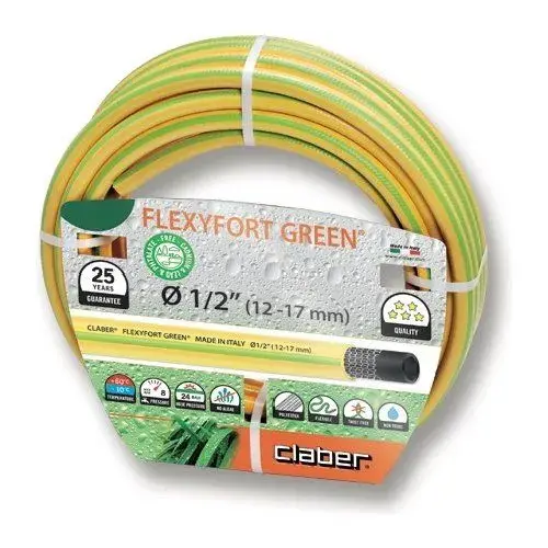 Claber Crijevo za vodu Flexyfort, 1/2, 25m, Žuto-zeleno