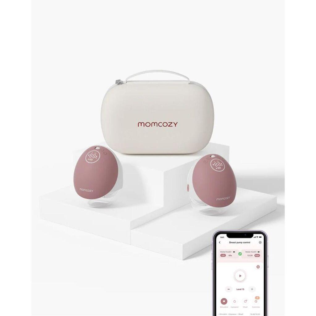 Momcozy Samostojeća izdajalica M9 Mobile Flow BP288-NR71BA-B, Roze