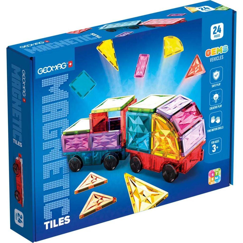 Geomag Magnetne pločice Gems vozila 24