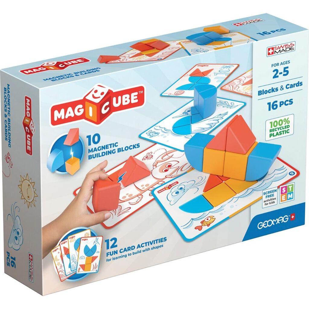 Geomag Magicube Magnetne kocke RE Blocks & Cards 16