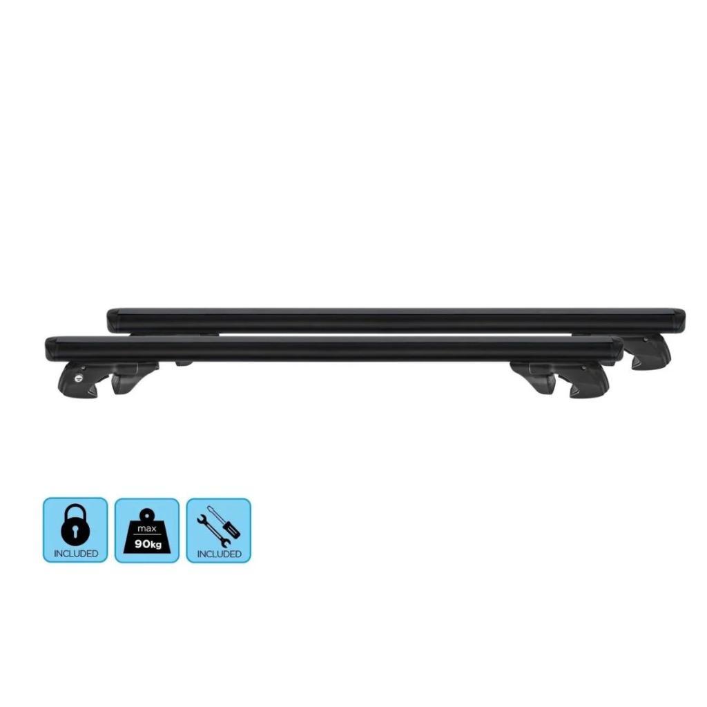 Menabo Krovne šipke Fender XL, Crne