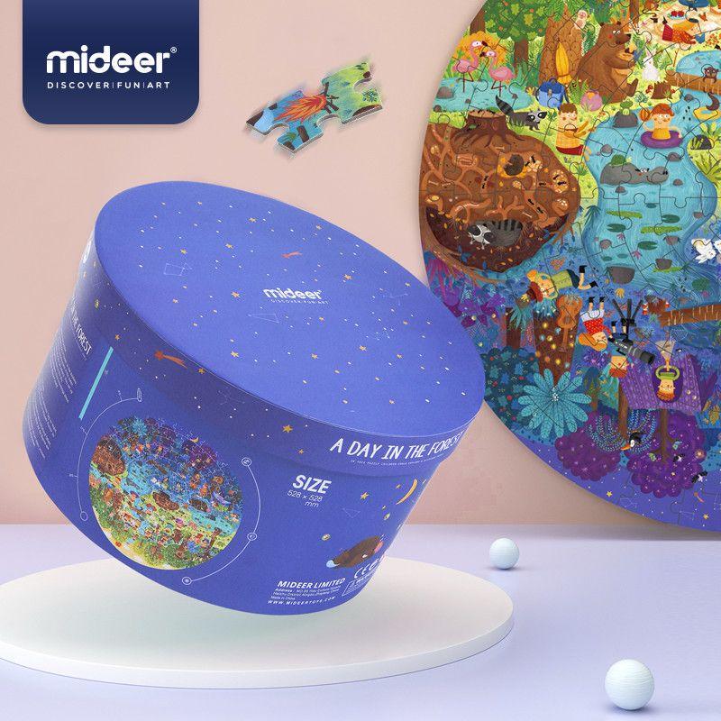 Mideer Okrugle puzzle Dan u šumi, 150 dijelova