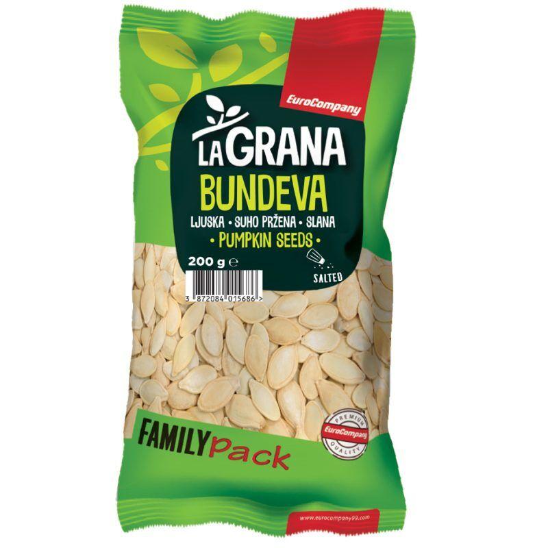 EuroCompany99 Sjemenka bundeve suho pržena slana Family Pack La GRANA, 200 g