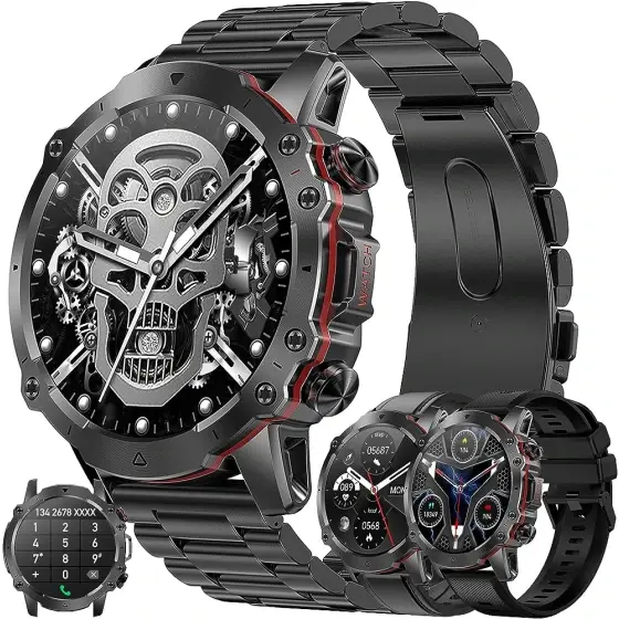 Mador Pametni sat AK56, 1.43", Bluetooth, Crni
