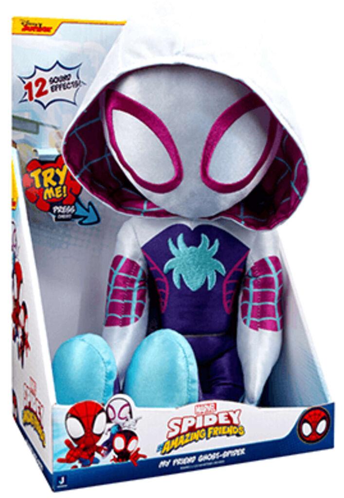 Spidey and amazing friends Plišana igračka sa zvukom Ghost Spider, 40cm, Šarena
