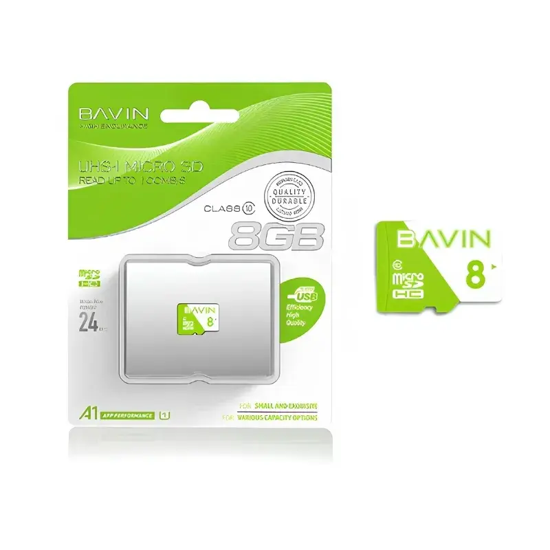 Bavin Micro SD kartica TF-B-8G, 8 GB, 10 MB/s zapis, 10 MB/s čitanje, 4K video