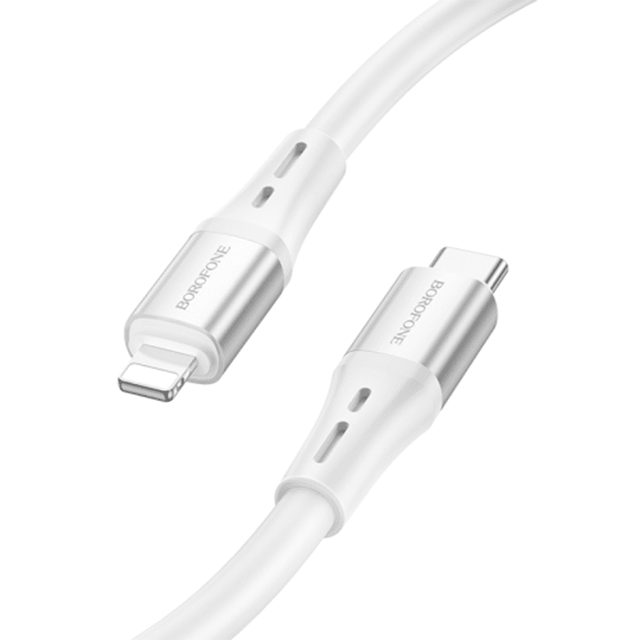 Borofone USB kabal BX88 Solid PD silicone charging data cable 1m, 20W for iPhone/lightning