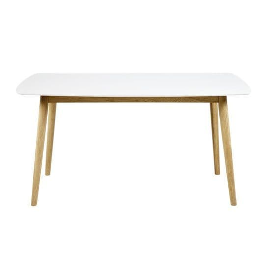 Actona company Trpezarijski stol Nagano, 150x80x75,5 cm, Bijeli