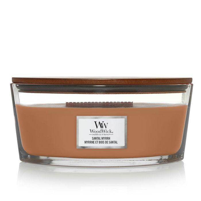 WoodWick Mirisna svijeća Santal myrrh, 9,9x 11,4 cm, Smeđa