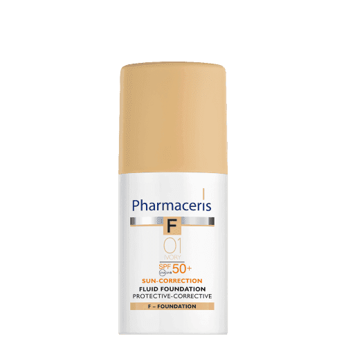 Pharmaceris Korektivni tečni puder Ivory 01, spf50, W, 30ml