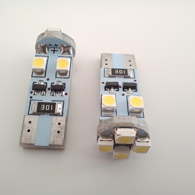 HSUN Sijalica 12V T10-8 Led Bijela Canbus 1210Smd(Par)