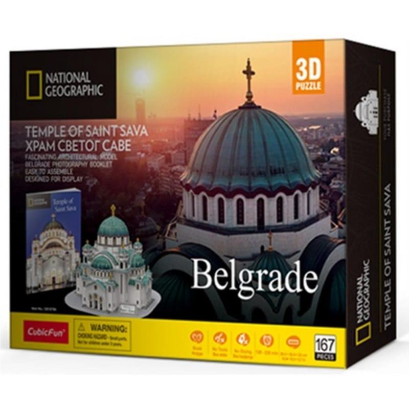 Cubic fun Slagalica Temple Of Saint Sava Ds1070H 210700, 107 Delova
