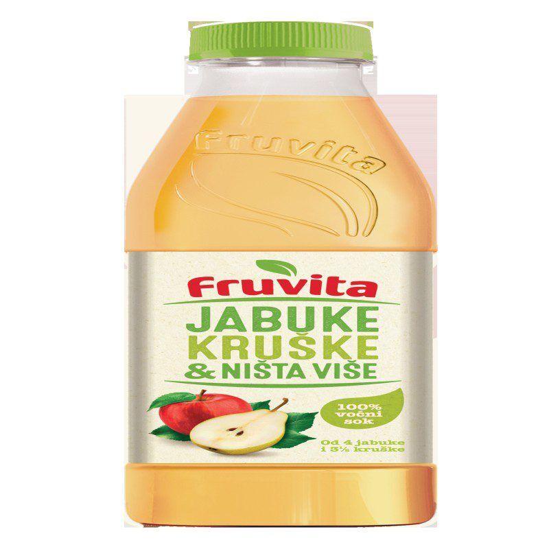 Fruvita Sok Jabuka, kruška i ništa više, 0.80 l
