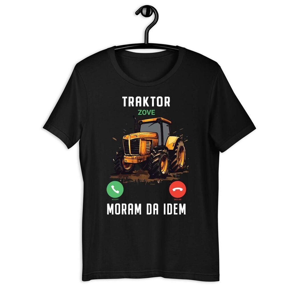 Goatees Muška majica Traktor zove - Moram da idem, Crna