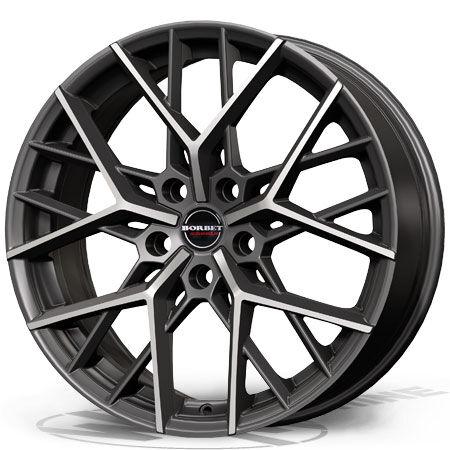 Borbet BY 8x18 5x112 ET30 Felga, Titan polish matt