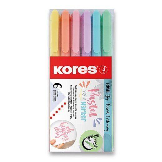 Kores Markeri Brush Style, 6 komada
