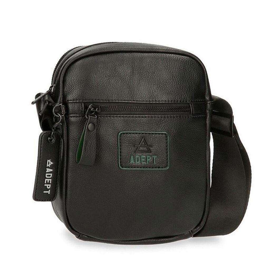 Adept Muška torbica Axel 8015521, 22 cm, Crna