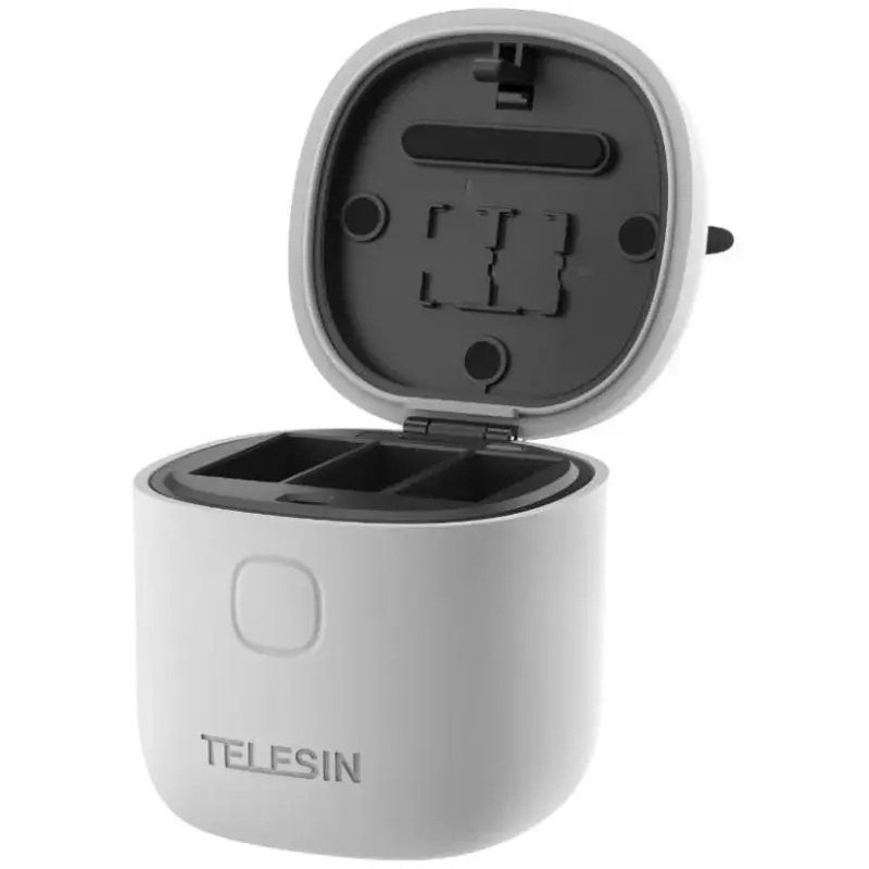 Telesin Kutija za punjač i 2 baterije za GoPro Hero Allin, 1750 mAh, Bijela