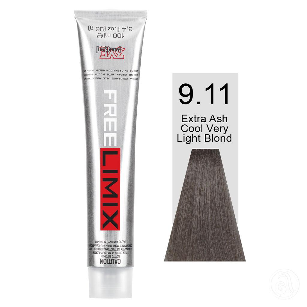 Freelimix Farba za kosu 9.11 Ekstra hladna veoma pepeljasto svijetloplava, 100 ml