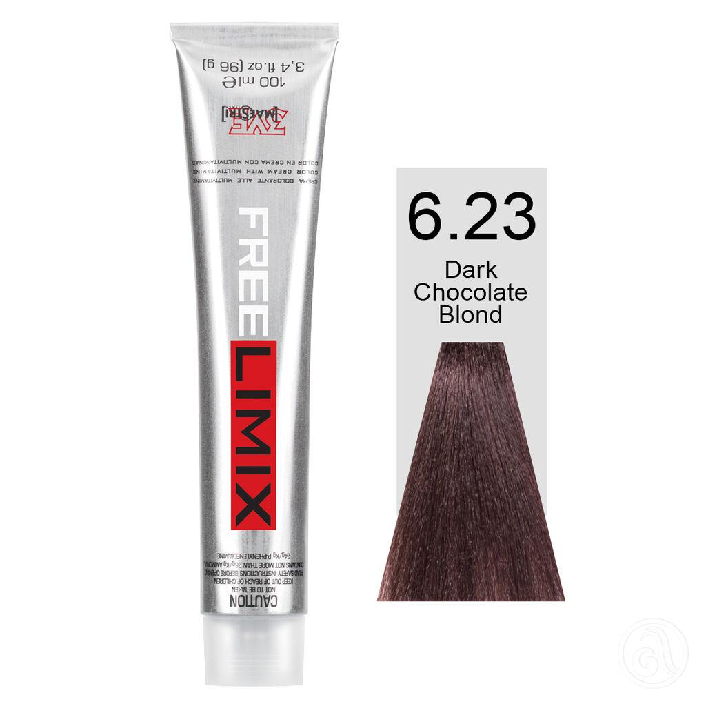 Freelimix Farba za kosu 6.23 Tamno čokoladno plava, 100 ml