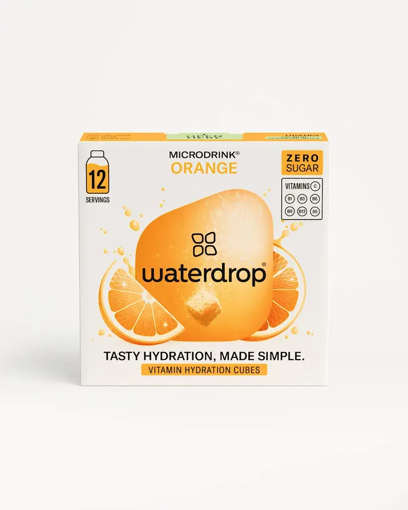 Waterdrop Kockica za hidrataciju Pomorandža, 12 komada