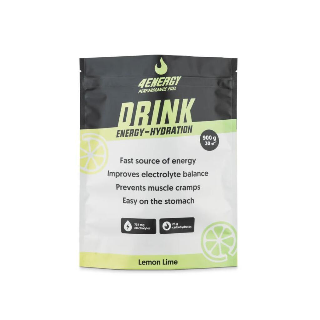 4Energy Izotonični sportski napitak, 900g, Limun-Limeta