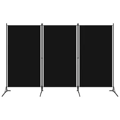 BXL Sobna pregrada 3 panela, 260x180 cm, Crna
