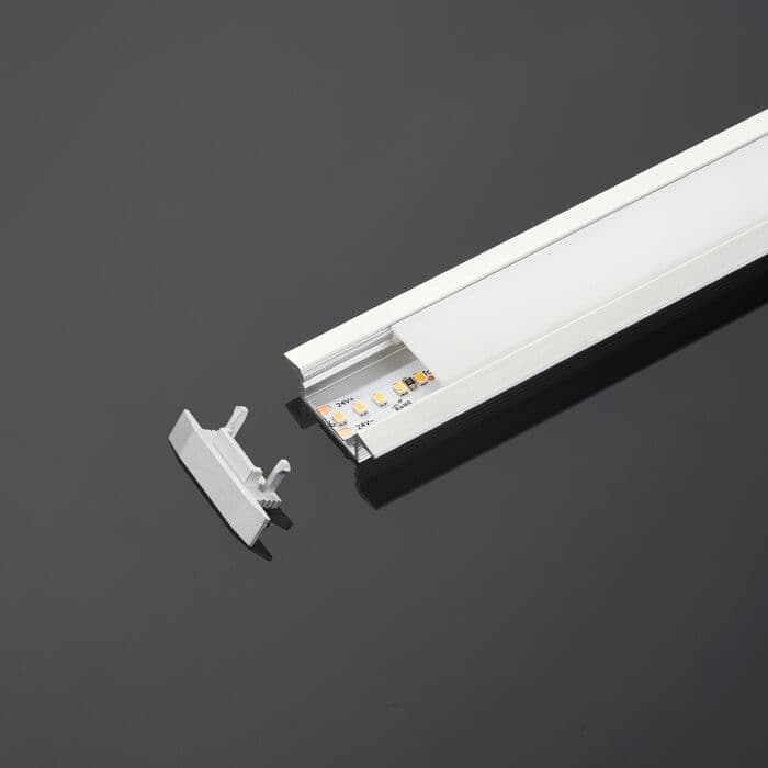 Colors Led aluminijski ugradni profil, 25x7 mm, Bijeli