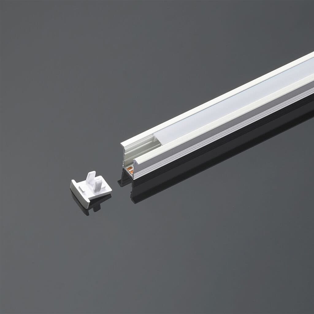 Colors Led aluminijski ugradni profil, 12x12 mm, Bijeli