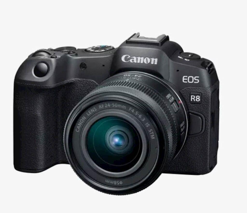 Canon Fotoaparat R8 RF, 24-50mm, f/4.5-6.3, IS, STM, Crni