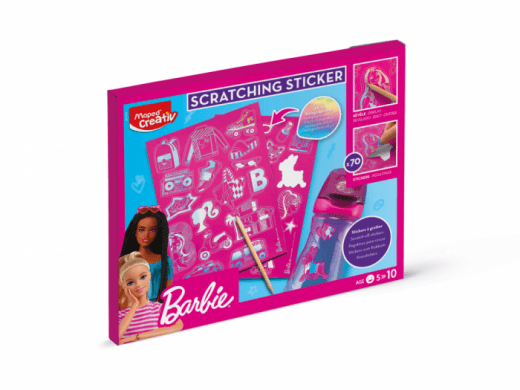 Maped Creativ Kreativni set Schratching stikeri Barbie