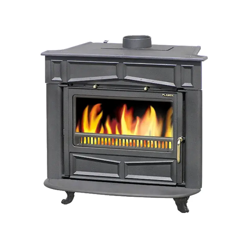 Plamen Kamin Glas Franklin, 6kW, Crni