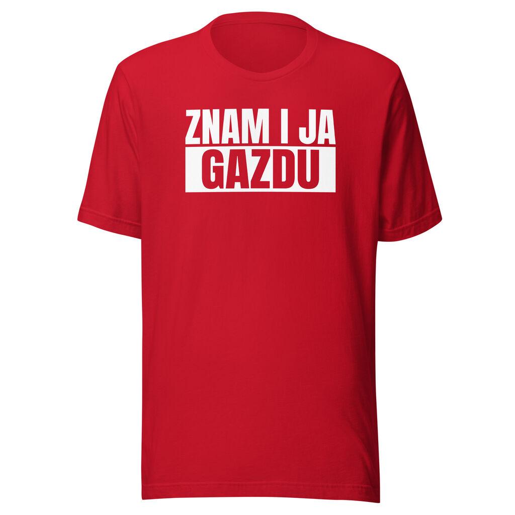 Goatees Muška majica Znam I Ja Gazdu, Crvena