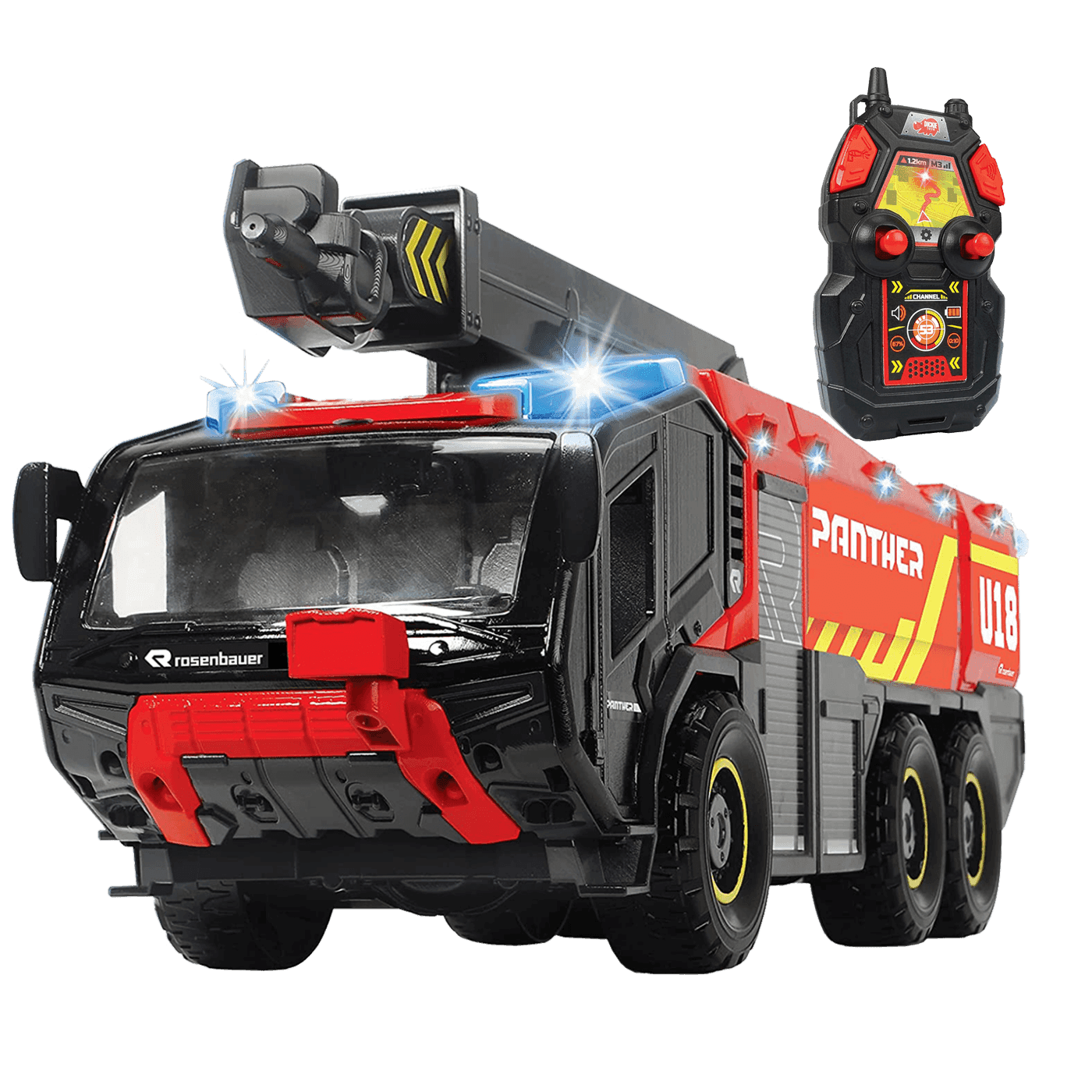 DICKIE TOYS Vatrogasni kamion sa daljinskim upravljačem Airport Fire Brigade, Crveni