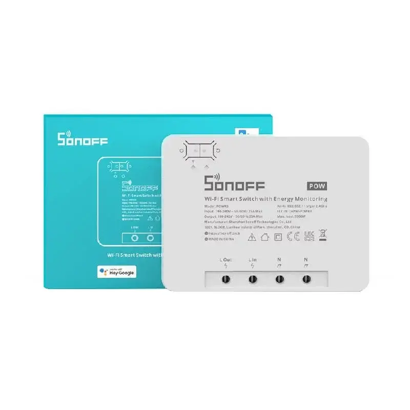 Sonoff Pametni WiFi prekidač POWR3, Bijeli