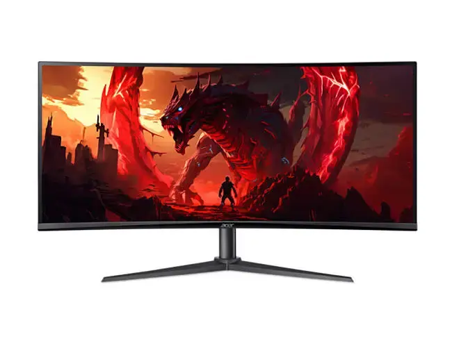 Acer Monitor XZ340CURW0BMIIPHX, 34", Zakrivljeni, 180Hz, IPS, Crni