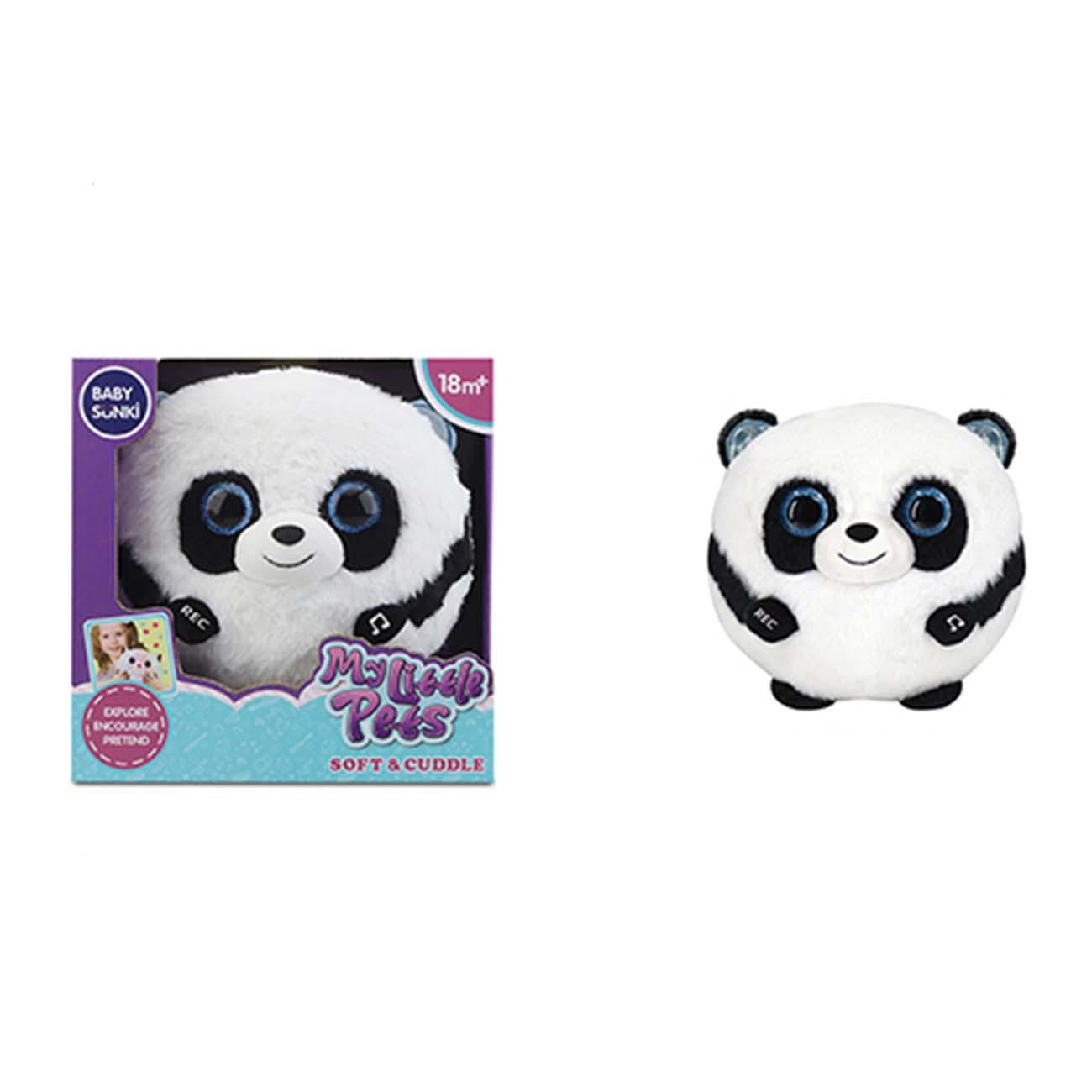BABY SUNKI Muzička igračka za bebe Panda Zvijezda Ljubimac, crno-bijela