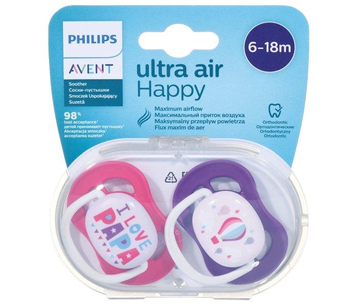 PHILIPS AVENT Duda STHR Orthod 2/1 roze-ljubičasta