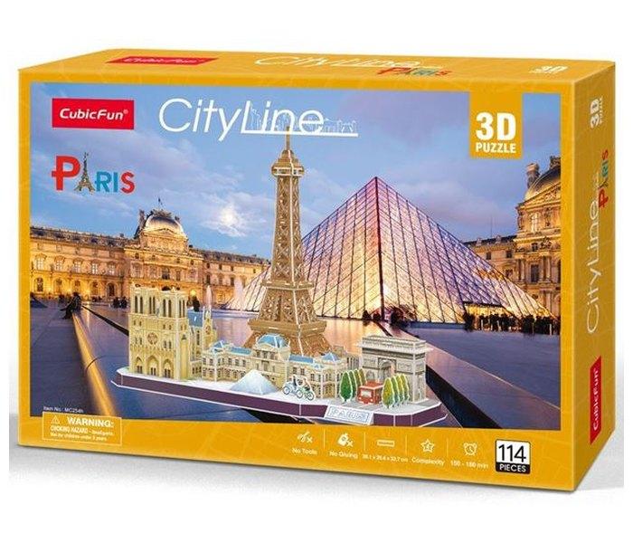 KUBIČNA ZABAVNA Slagalica 3D Gradska linija Pariz