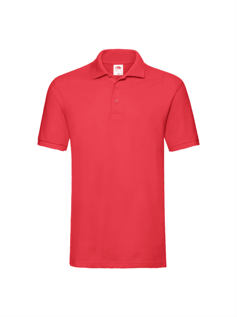Fruit of the Loom Majica kratki rukav polo fol, Crvena