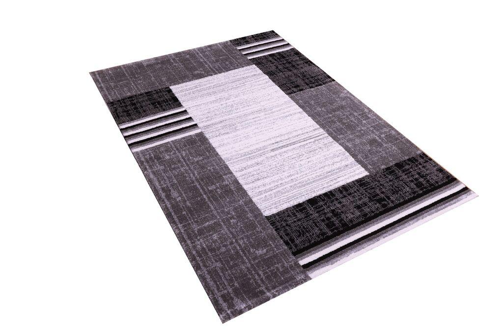 Merinos Končani tepih Geometrijski blokovi, 160x220 cm, Sivi