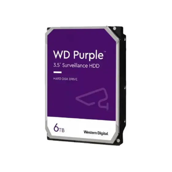 Western Digital HDD disk Purple, 6 TB, SATA 3, 256 MB