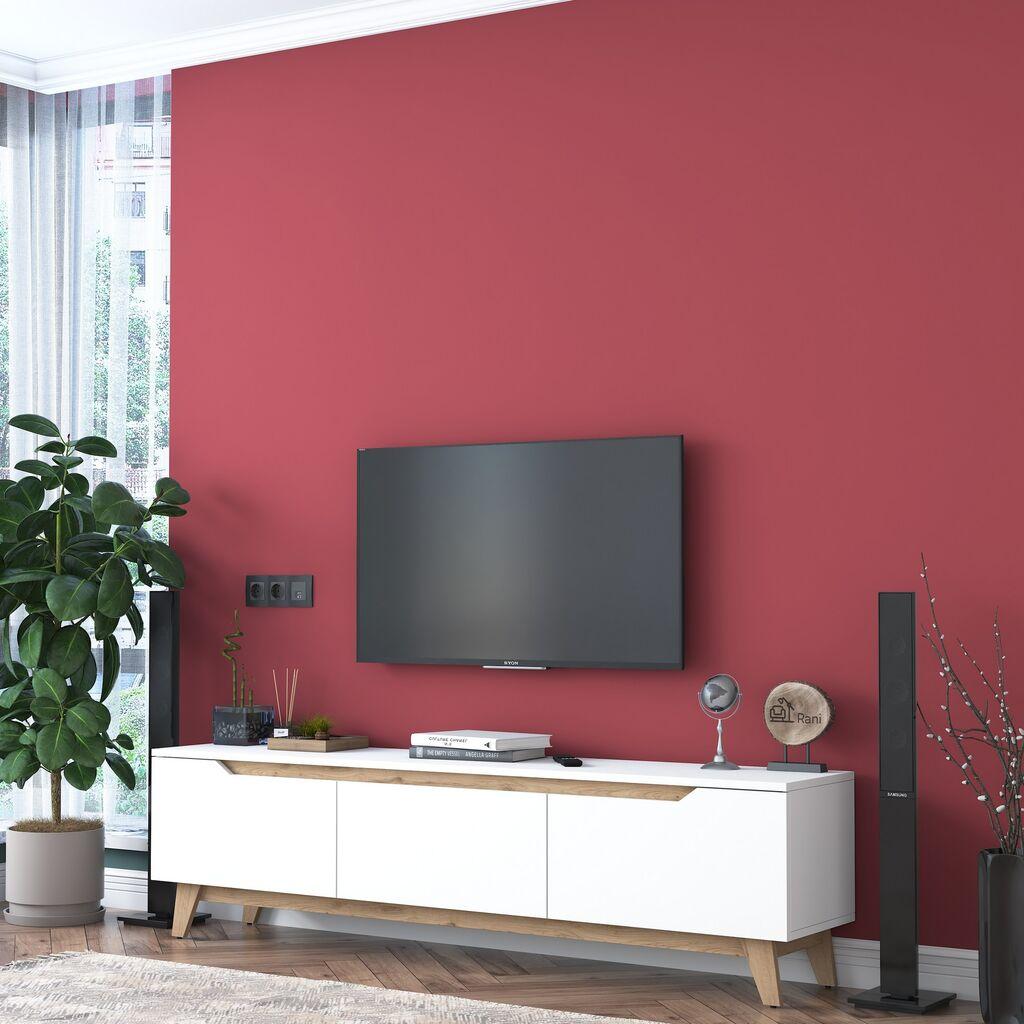 Hanah Home D1 2472 TV polica, bijela