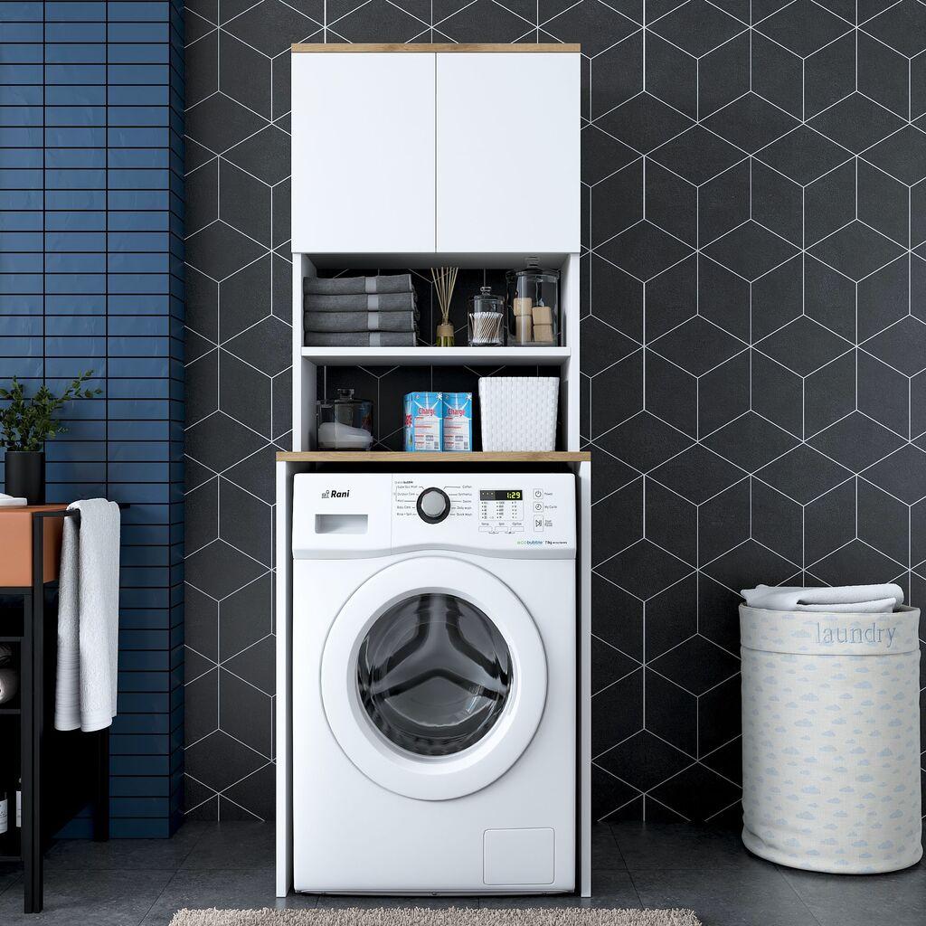 Hanah Home KD101 1950 Ormarić za mašinu za pranje veša, bijeli