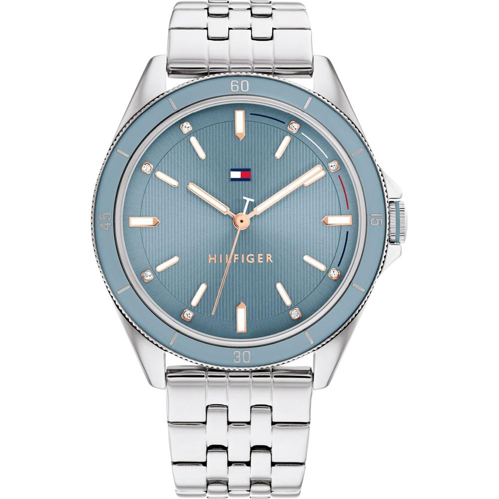 TOMMY HILFIGER Ženski ručni sat TH1782481, Kvarcni mehanizam, Plavo kućište, Srebrne boje